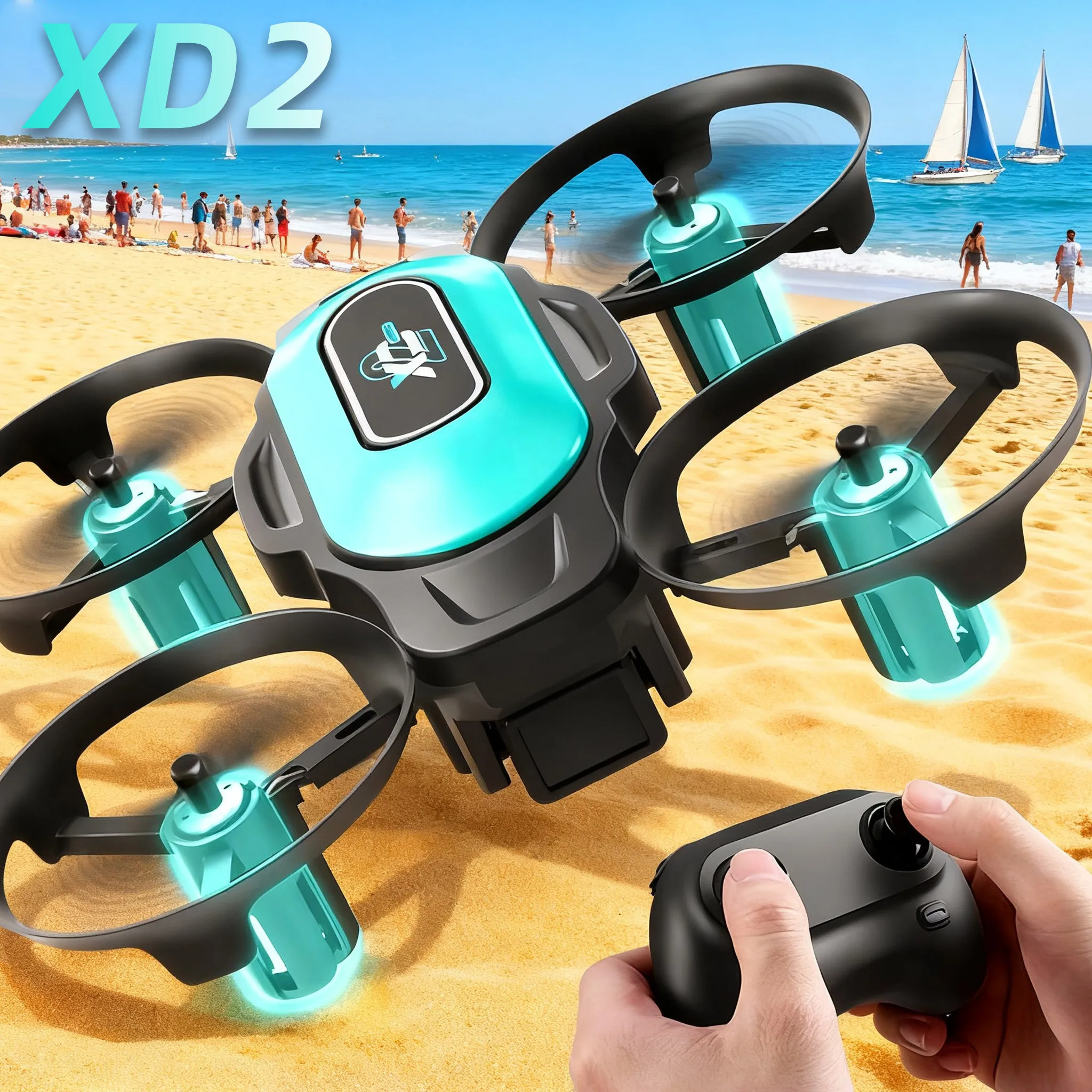 Drone Controller Screen - XD2 Mini Drone, 360° Stunt Flips,