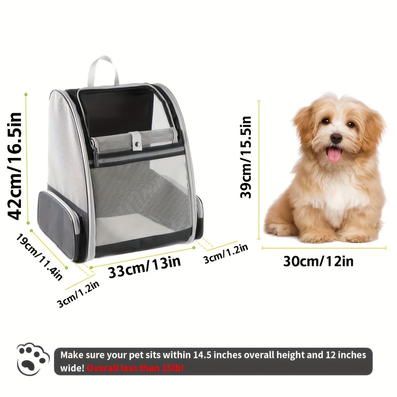 A foldable ventilated pet back - Drone Backpack review and price
