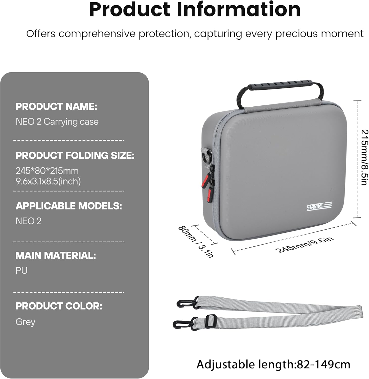 STARTRC Neo 2 Portable PU Shou - Drone Carrying Case review and price