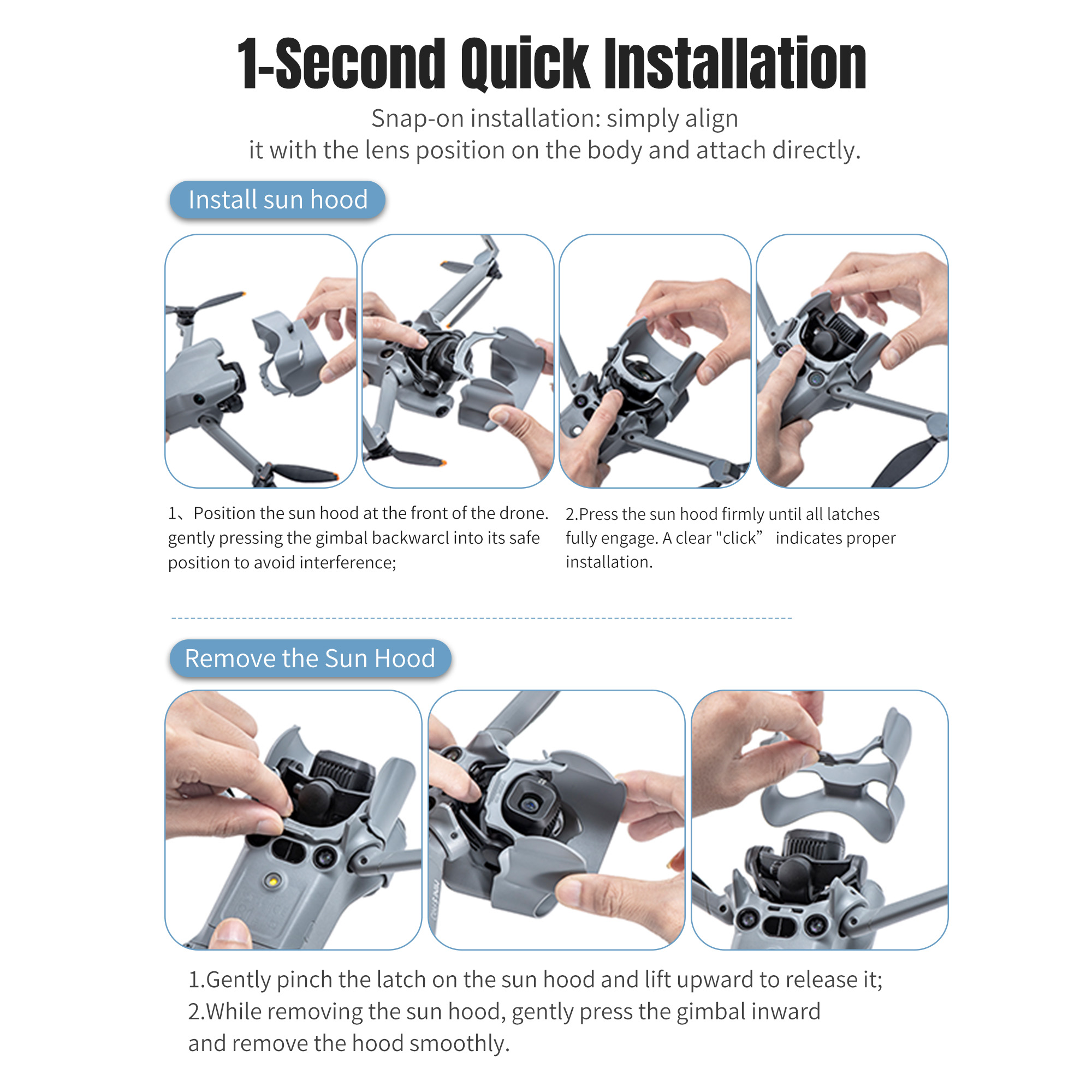 Sunshade Lens Hood For DJI Min - Drone Sun Shade review and price