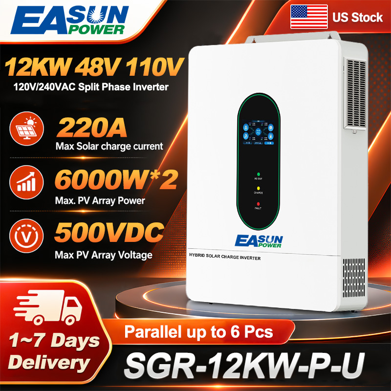 EASUN US 12KW 12000W Split Pha - Drone Solar Charger review and price