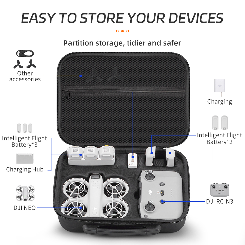 XFJI Carrying Case Compatible  - Drone Hard Shell Case review and price